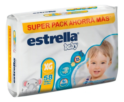 Pañales Estrella pack ahorro  XG