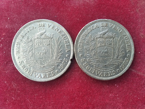 Moneda Venezuela ( 5 Bolívares ) 1973 (Usado)