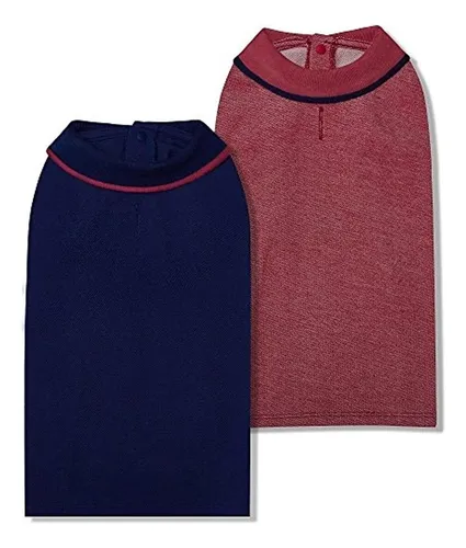 Blueberry Pet Pack De 2 Camisetas De Polo Para Perro Con Mez