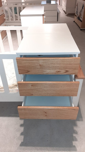 Imagen 6 de 10 de Cama Cuna Nordica Funcional Cuarto Bebe 1 Plaza Paraiso Alf