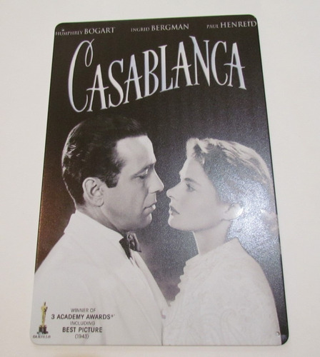 Poster Anuncio Cartel Pelicula Casa Blanca Humphrey Bogart