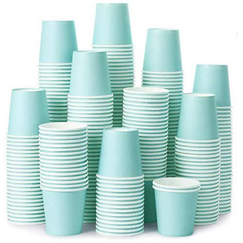 [360 Paquetes De 3 Oz] Vasos De Papel De Color Azul Cie...