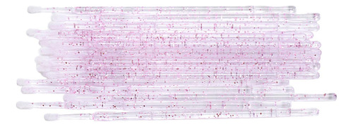 200pcs Micro Aplicadores Cepillos Cepillo De Brillo Rosado