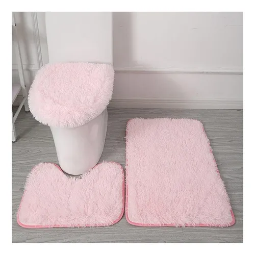 comprar Bxebui Microfiber Banheiro Rug Conjuntos De 3 Peças, Tampa D