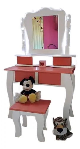 comprar Tocador Infantil De Pino Pintado A Mano Super Completo