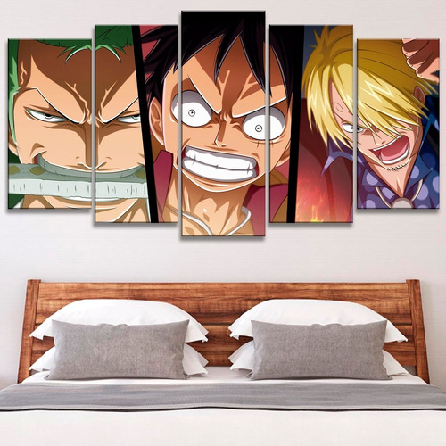 Cuadros One Piece - Segmentado 5 Partes - 120x65cm