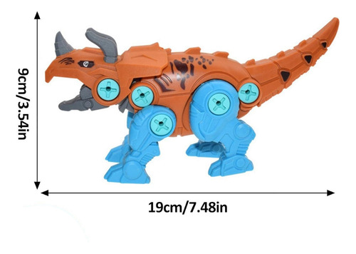 X2 Dinosaurio De Juguete Piezas Desmontable + Destornillador