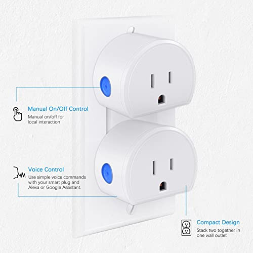 Enchufe Inteligente, Mini Enchufes Wifi Que Funcionan A...