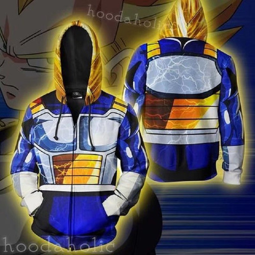 Chaquetas Anime Dragon Ball Vegeta Iv Sudaderas Unisex