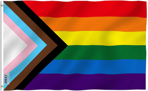 Bandera Anley, Transgénero Lgbt, 100% Poliéster, 90 X 150 Cm