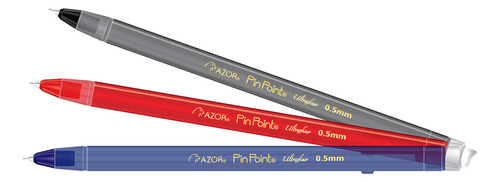 Bolígrafos Azor Pinpoint Ultrafino Cantidad 3 Pzas