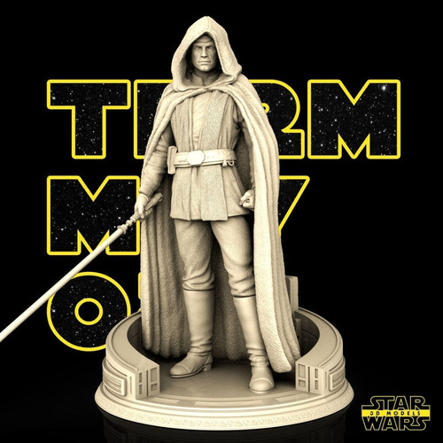 Archivo Stl Impresión 3d - Star Wars Luke Skywalker + Bust