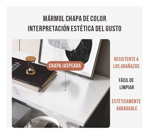 Madera Mueble Tv Moderno Combinación De Gris Y Mármol Blanco