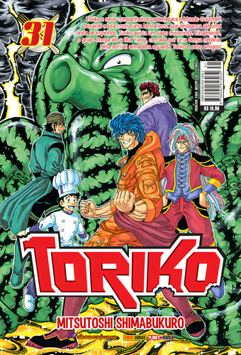 Toriko - Volume 31, de Shimabukuro, Mitsutoshi. Editorial Panini, capa mole em português, 2018