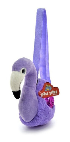 Cartera De Peluche Flamenco Para Colgar 24 Cm. Phi Phi Toys