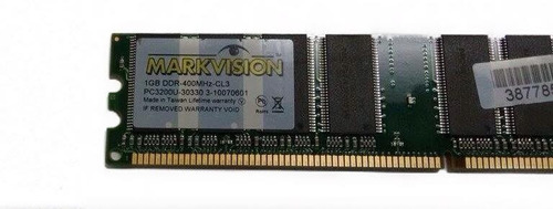 Memória Desktop Markvision 1gb Ddr1 400mhz Pc3200 Usado 