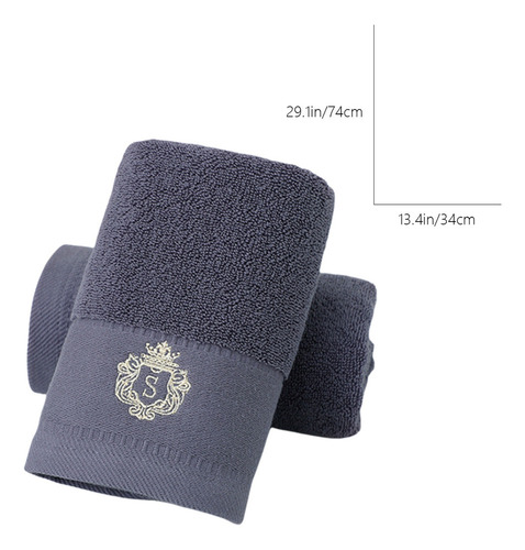 Toalla N, Gruesa, Suave, Absorbente, De Color Liso, Para Uso