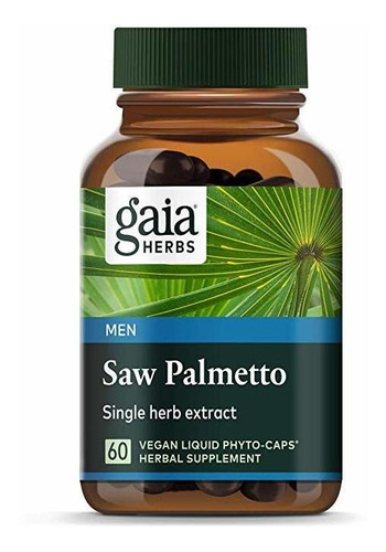 Gaia Herbs Saw Palmetto Liquid Phyto-cápsulas, 60 Count (paq