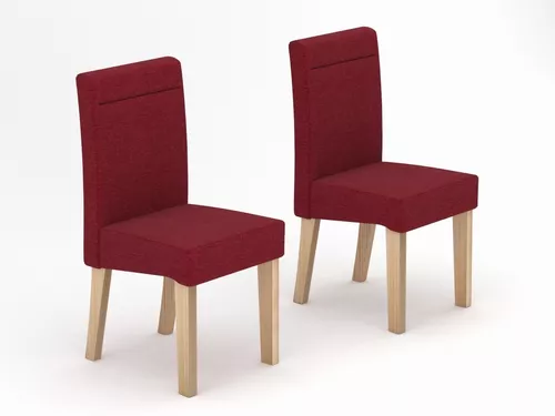 Set De 2 Sillas De Comedor Tapizadas Nuuk Concept - Colores