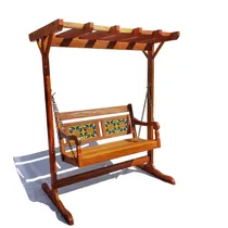 Comprar Banco Balanço Pergolado De Jardim Rústicos Madeira Peroba