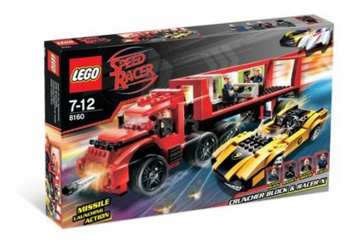 Lego 8160 Speed Racer Cruncher Block & Racer X. 