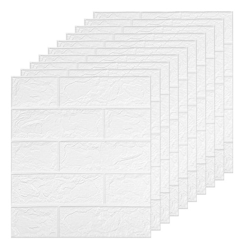 Papel Tapiz Adhesivo Con Diseño De Ladrillo Para Pared 10pzs