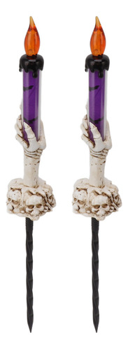 Estacas For Velas De Halloween, 2 Unidades, Cálidas, 120 Ma