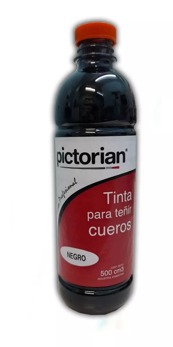 Tinta Para Teñir Cuero 500cc Color Negro Y Marrón