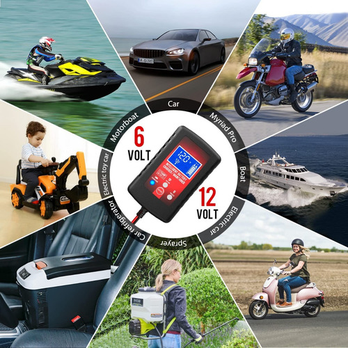Cargador De Batería De Coche Cargador De Mantenimiento Autom