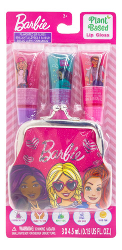 Townley Girl Barbie - Juego De Monedero Y Brillo De Labios .