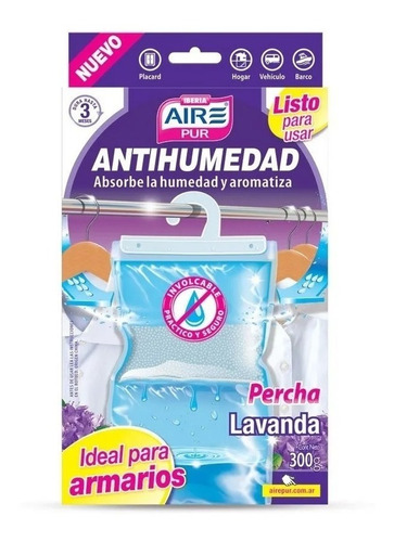 Percha Antihumedad Air Pur Perfume Lavanda