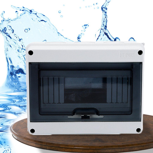 Caixa De Proteção De Interruptor De Plástico Abs 8 Vias