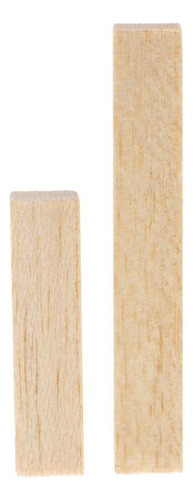 Aplicável A 20 Peças Quadradas Balsa Bloco De Vara De