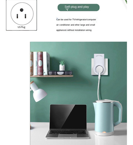 Conmutador De Enchufe Eléctrico Inteligente Con Control Remo
