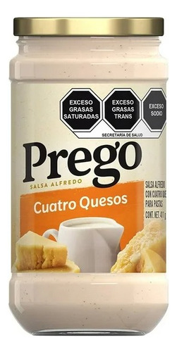 2 Pza Salsa Campbell's Prego Tipo Alfredo Con Cuatro Quesos