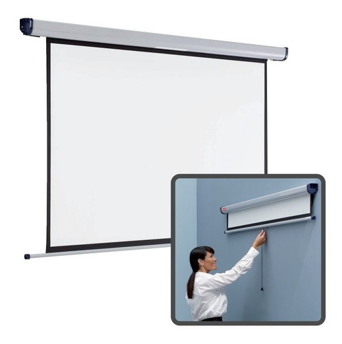 Imagen 2 de 2 de Pantalla Para Proyector 150 Pulgadas Retractil