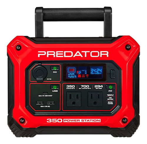 Generador Predator 350 Vatios Capacidad De 294 Wh
