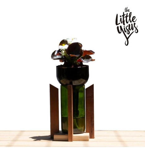 Imagen 2 de 3 de Porcelana Little Plant 24 Con Soporte, Maceta Autorregante