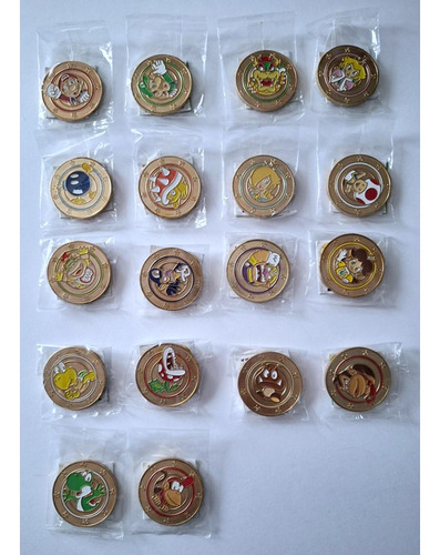 Coleccion Rara Mone Das Super Mario Metalicas Mario Bros