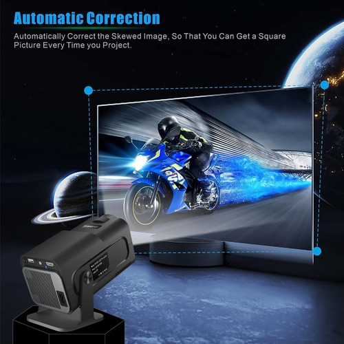 Mini Proyector Portátil Automático Inteligente Fhd 1080p