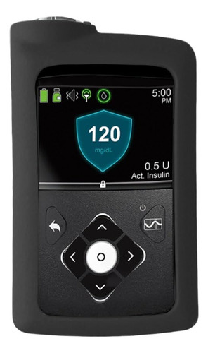 Funda Silicona Para Bomba Insulina Medtronic 640g 780g Negro
