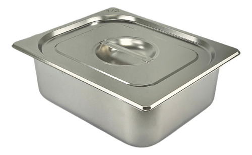 Cuba Rechaud Tampa Aço Inox 1/2x100 32,5x26,5 Quente 6 Litro