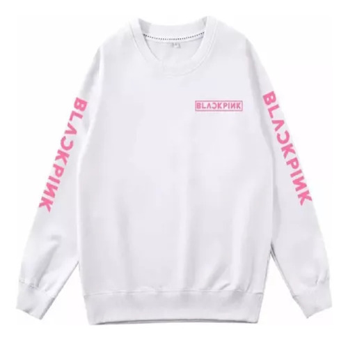 Saco Buso Buzo Cuello Redondo Diseño Black Pink K-pop Adulto