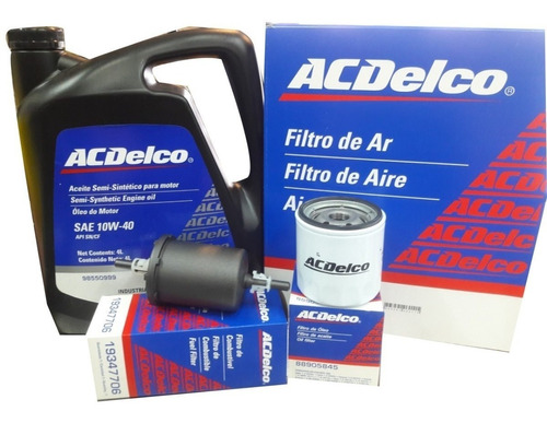 Kit Filtro Aire,nafta, Aceite + Aceite 4 L Chevrolet Meriva