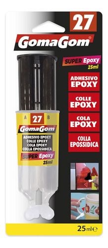Adhesivo Epoxico 25ml Gomagom N°27 Color Transparente