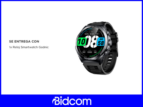Reloj Smartwatch Gadnic Resistente Al Agua 128mb Táctil