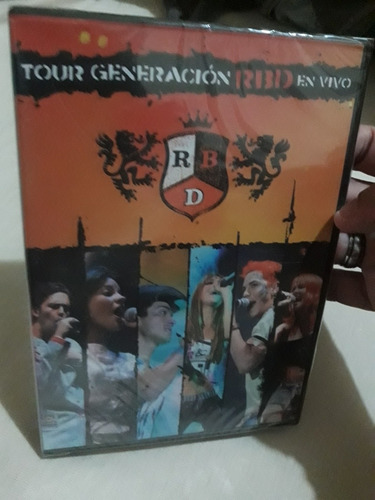 Dvd Rbd Tour Generacion Rbd En Vivo (novo Lacrado De Fábrica