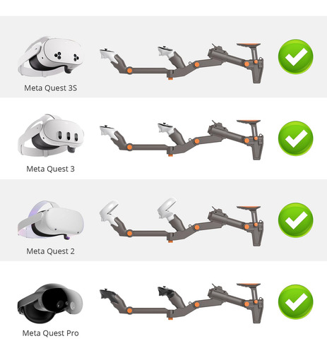 Vr Gunstock X-super Home Ajustable Para Meta Quest 3/ Quest