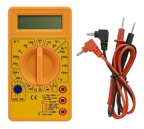 Multímetro Digital Tester Multifuncional Voltimetro