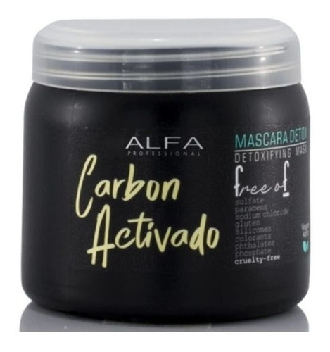 Mascara Carbon Activado Detox Alfa Professional X 200 Ml 